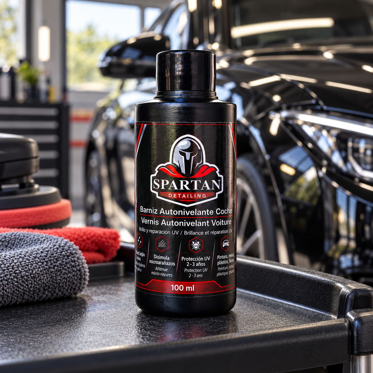 Vernis de rénovation carrosserie Spartan, flacon de 100 ml