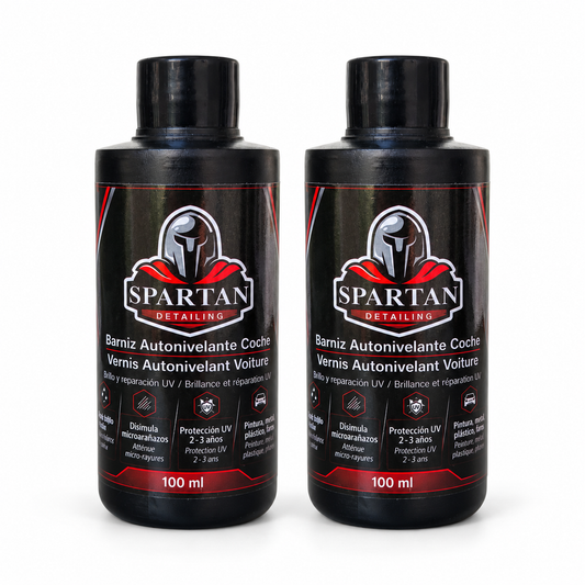 Pack de 2 flacons de Vernis Auto-Nivelant Spartan pour voiture, 2 × 100 ml