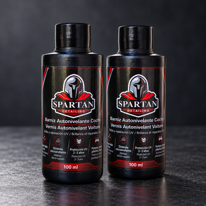 Deux flacons de vernis auto-nivelant Spartan Detailing de 100 ml